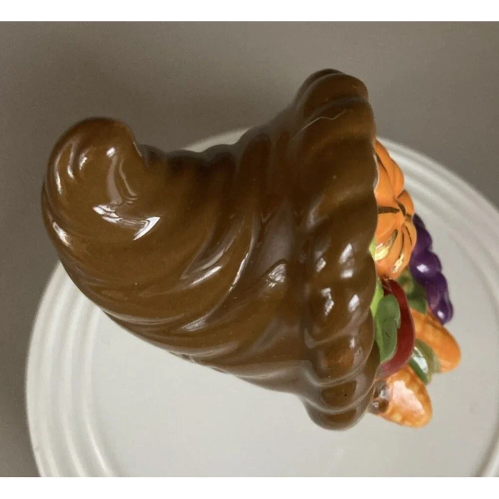 Nora Fleming Mini Autumn's Bounty Cornucopia Thanksgiving 